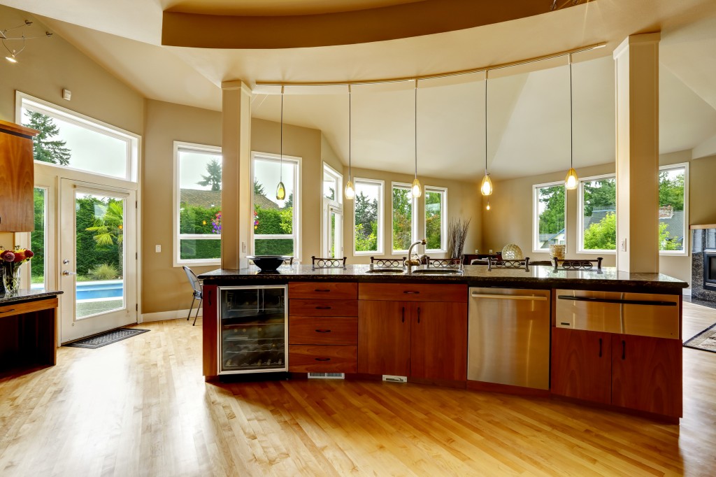 Kitchen interior in luxury house. Real estate in WA